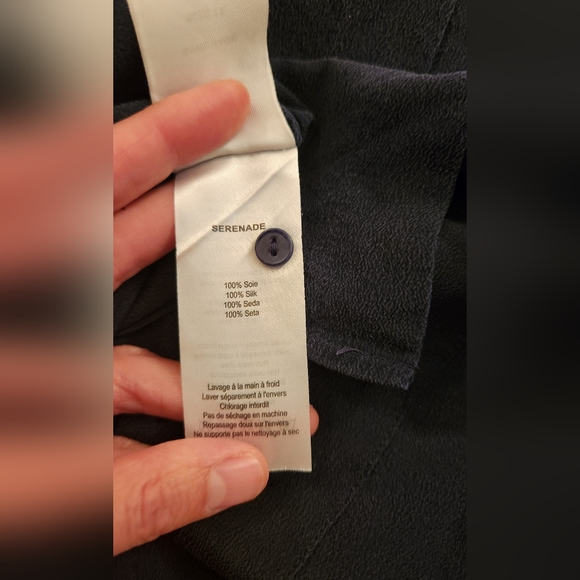 Superb navy silk blouse from Des Petits Hauts - Picture 10 of 10